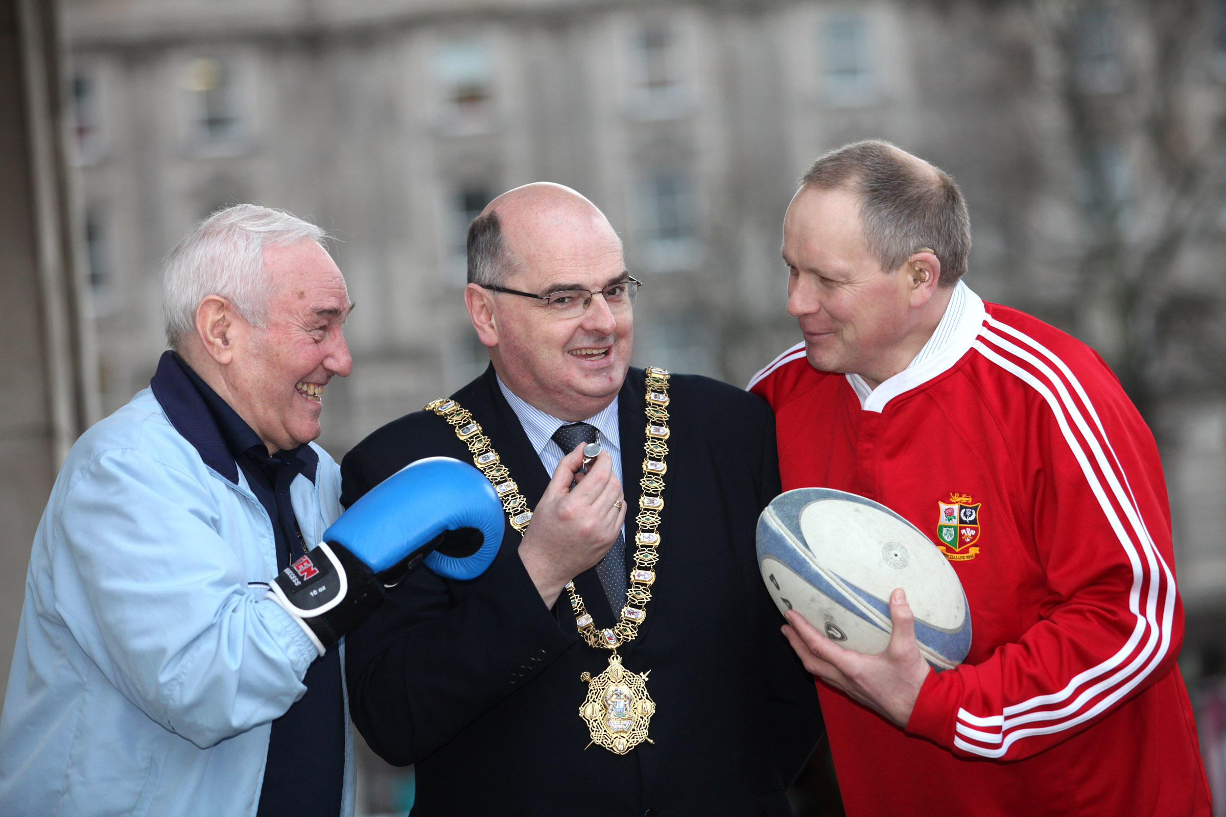 Belfast legends promote positive power of sport