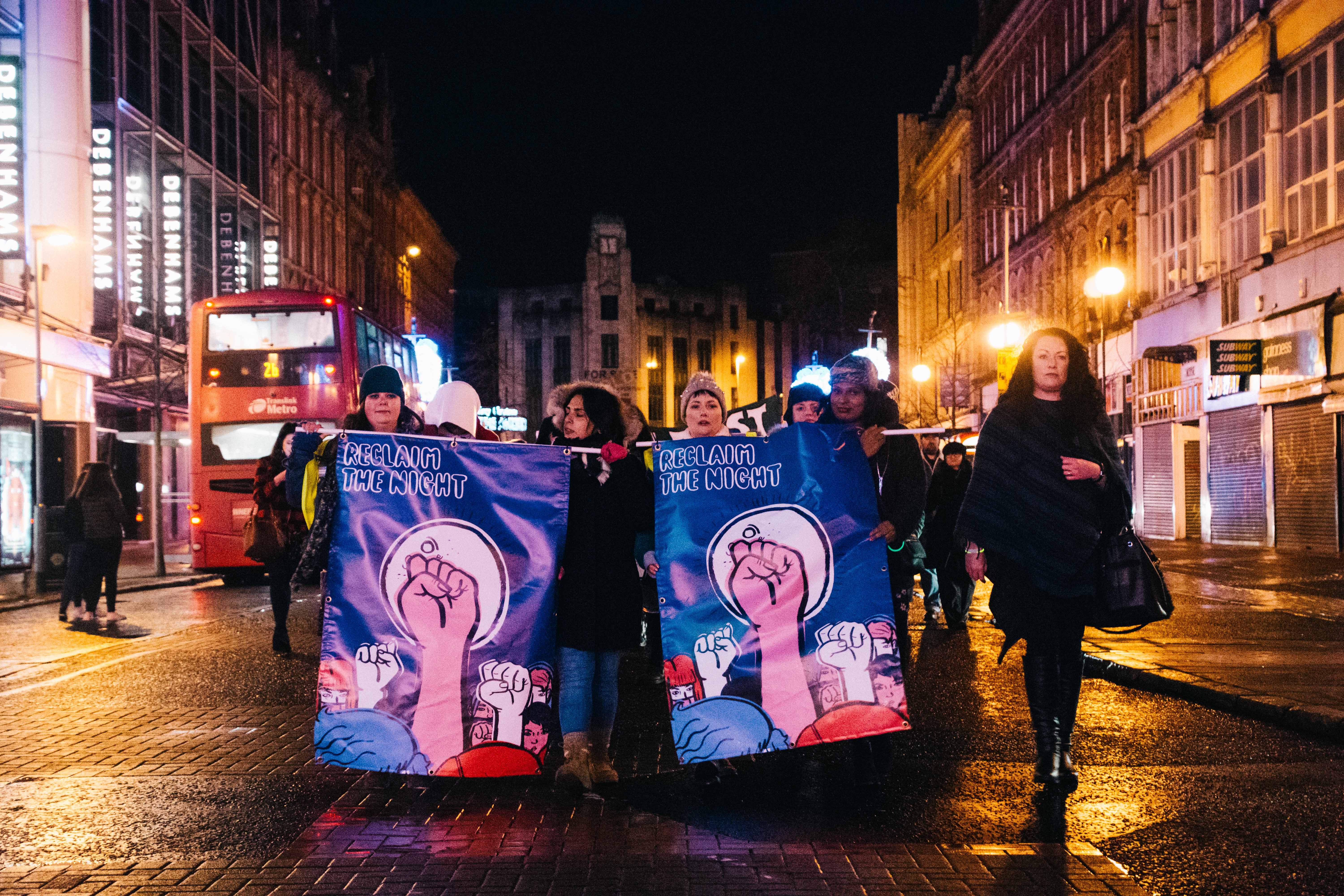 Hundreds attend Reclaim the Night march in Belfast