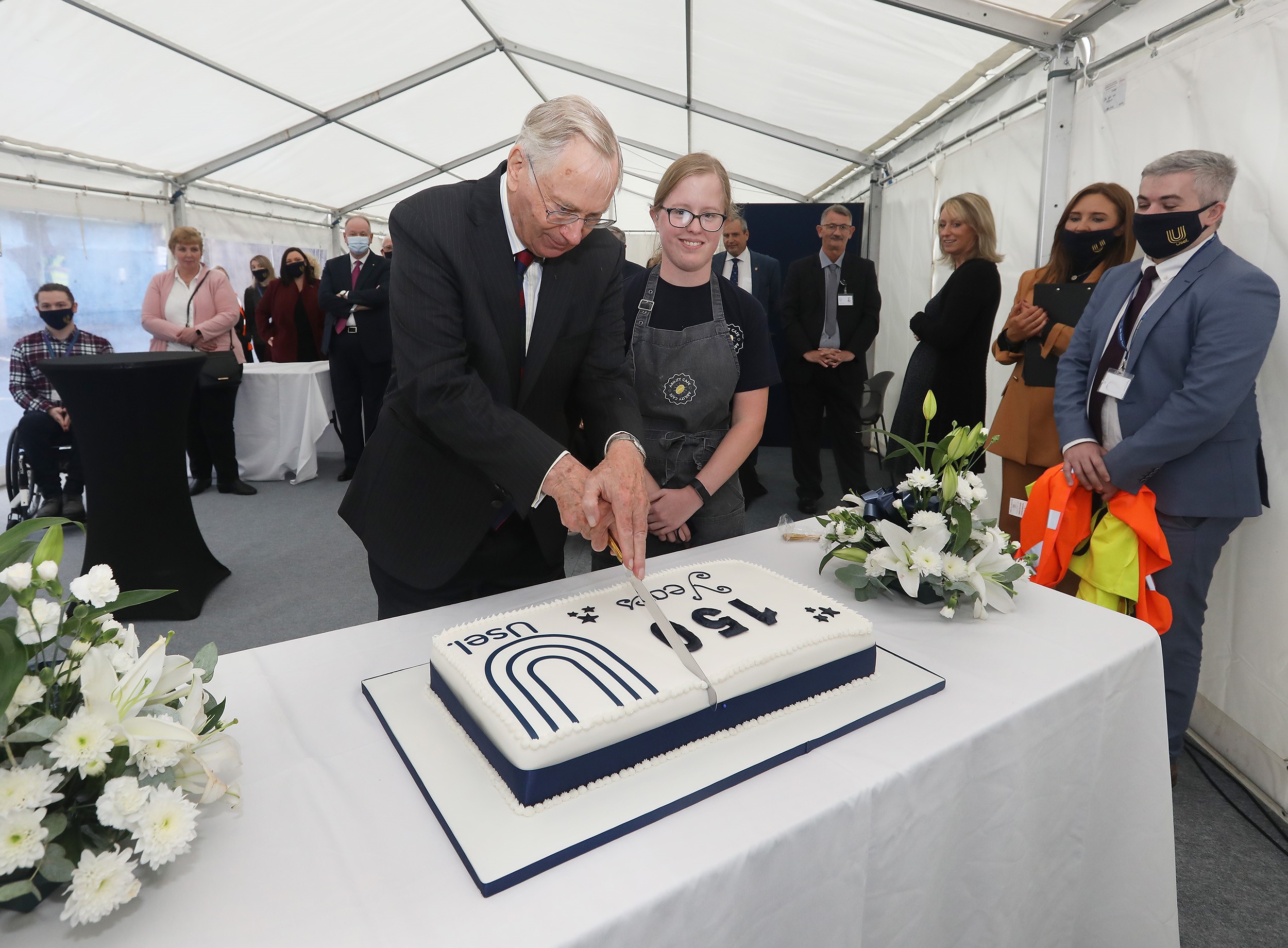 The Duke of Gloucester visits Usel to commemorate 150th anniversary